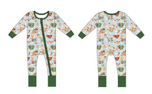 Load image into Gallery viewer, Grey Cocoa Cups Long Sleeve Romper