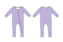 Load image into Gallery viewer, Lavender Lillies Long Sleeve Romper