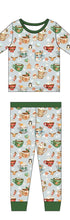 Load image into Gallery viewer, Grey Cocoa Cups 2-Piece Short Sleeve Pjs