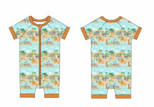 Load image into Gallery viewer, Sunny Safari Shorts Romper