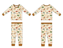 Load image into Gallery viewer, Cream Cocoa Cups 2-Piece Long Sleeve Pjs