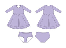 Load image into Gallery viewer, Lavender Lillies Girls Dress with bottoms