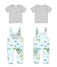 Load image into Gallery viewer, World Map Overalls