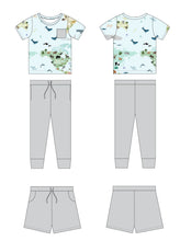 Load image into Gallery viewer, World Map 3-Piece Jogger Daywear