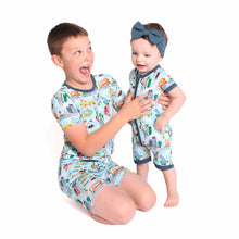 Load image into Gallery viewer, Tiny Town Shorts Romper