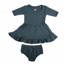 Load image into Gallery viewer, Stormy Sky Girls Dress with bottoms