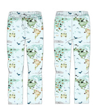 Load image into Gallery viewer, World Map Men's bottom pjs