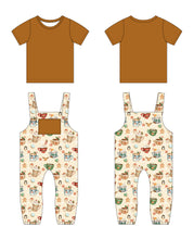 Load image into Gallery viewer, Cream Cocoa Cups Overalls