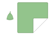 Load image into Gallery viewer, Grassy Green Swaddle with Hat