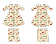 Load image into Gallery viewer, Cream Cocoa Cups Girls Dress with bottoms