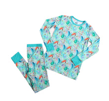 Load image into Gallery viewer, Ocean Oasis Long Sleeve 2 Piece Pjs