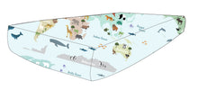 Load image into Gallery viewer, World Map Crib Sheet