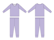 Load image into Gallery viewer, Lavender Lillies Long Sleeve 2 Piece Pjs