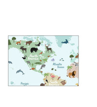 Load image into Gallery viewer, World Map Toddler Size Pillowcase
