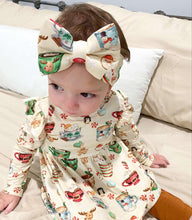 Load image into Gallery viewer, Cream Cocoa Cups 2-Piece Peplum Set