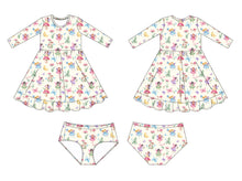 Load image into Gallery viewer, Fluttering Fairies Girls Dress with bottoms