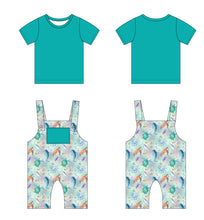 Load image into Gallery viewer, Ocean Oasis Short Overalls