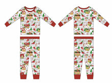 Load image into Gallery viewer, Santa's Village 2-Piece Long Sleeve Pjs