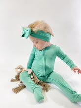 Load image into Gallery viewer, Minty Mint Long Sleeve Romper
