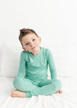 Load image into Gallery viewer, Minty Mint 2-Piece Long Sleeve Pjs