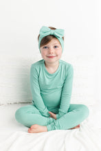 Load image into Gallery viewer, Minty Mint 2-Piece Long Sleeve Pjs