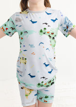 Load image into Gallery viewer, World Map 2-Piece Shorts Pjs