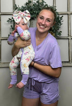 Load image into Gallery viewer, Lavender Lillies Women's short bottom pjs