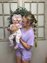 Load image into Gallery viewer, Lavender Lillies Women's short bottom pjs