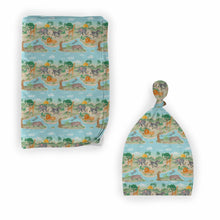 Load image into Gallery viewer, Safari Swaddle with Hat