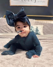 Load image into Gallery viewer, Stormy Sky Big Bow Headband