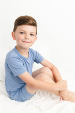 Load image into Gallery viewer, Steel Blue 2-Piece Shorts Pjs