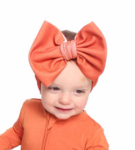 Load image into Gallery viewer, Pumpkin Pie Big Bow Headband