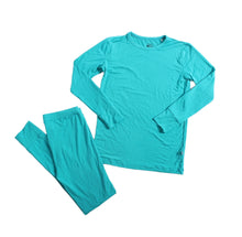 Load image into Gallery viewer, Tidal Teal Long Sleeve 2 Piece Pjs