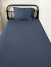 Load image into Gallery viewer, Brielle Blue Twin Fitted Sheet Plus Pillowcase