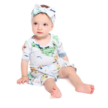 Load image into Gallery viewer, World Map Girls Dress with bottoms