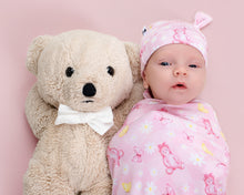 Load image into Gallery viewer, Blayklee Bear Swaddle with Hat