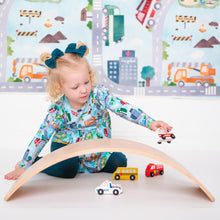 Load image into Gallery viewer, Stormy Sky Bamboo Alligator Clip Bows