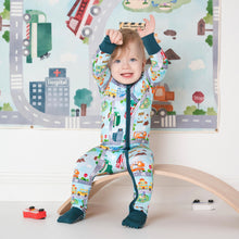 Load image into Gallery viewer, Tiny Town Long Sleeve Romper