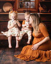 Load image into Gallery viewer, Cream Cocoa Cups Girls Dress with bottoms