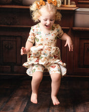 Load image into Gallery viewer, Cream Cocoa Cups Girls Dress with bottoms