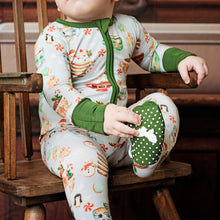 Load image into Gallery viewer, Grey Cocoa Cups Long Sleeve Romper