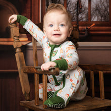 Load image into Gallery viewer, Grey Cocoa Cups Long Sleeve Romper