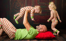 Load image into Gallery viewer, Christmas Stripes 2-Piece Long Sleeve Pjs