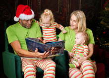 Load image into Gallery viewer, Christmas Stripes Long Sleeve Romper