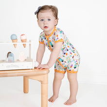 Load image into Gallery viewer, Ice Cream Shorts Romper