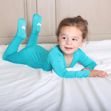 Load image into Gallery viewer, Tidal Teal Long Sleeve Romper