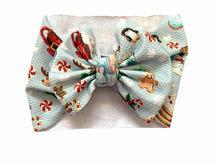 Load image into Gallery viewer, Grey Cocoa Cups Big Bow Headband
