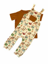 Load image into Gallery viewer, Cream Cocoa Cups Overalls
