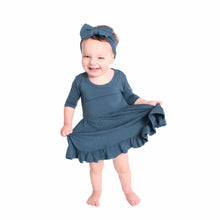 Load image into Gallery viewer, Stormy Sky Girls Dress with bottoms