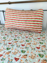 Load image into Gallery viewer, Christmas Stripes Pillowcase